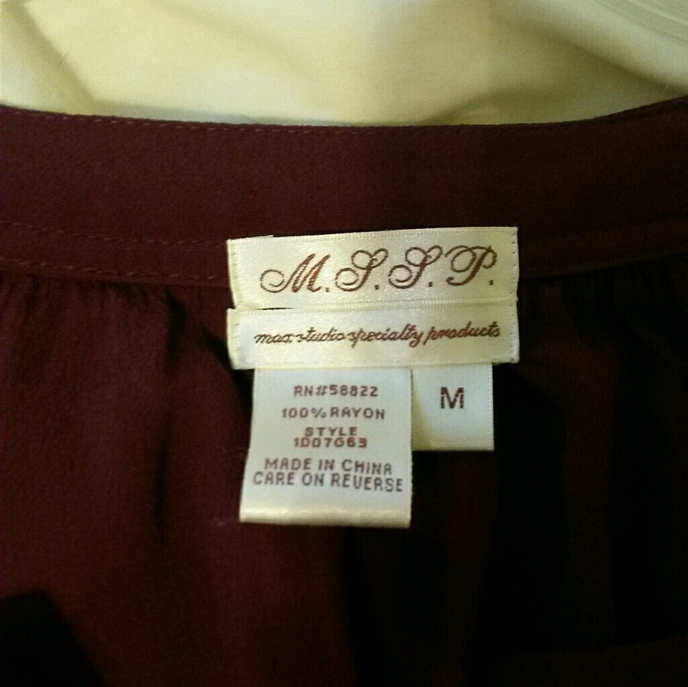 Max Studio merlot colored dress - Picture 2 of 4